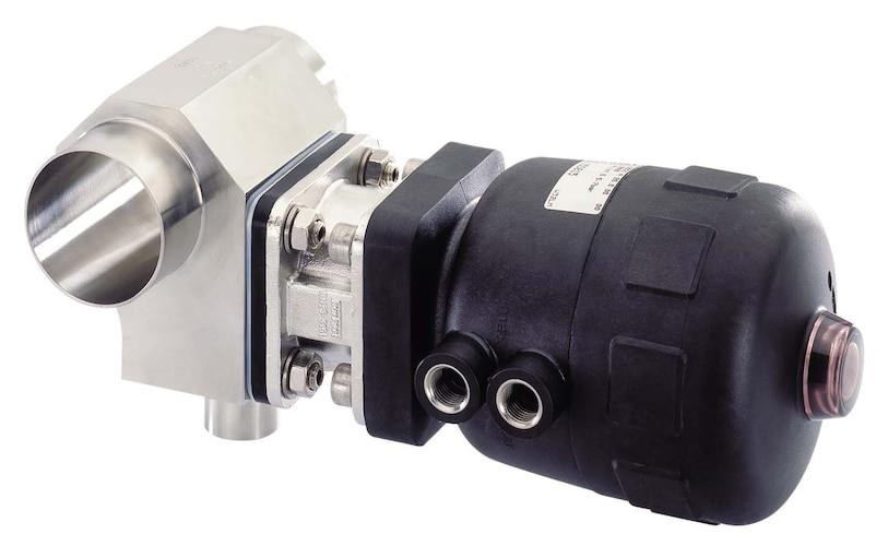 Burkert Pneumatically Operated Zero Dead Volume T Valve CLASSIC, Type 2032